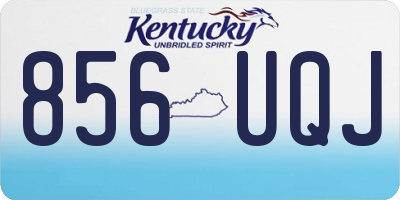 KY license plate 856UQJ