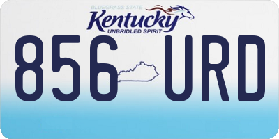 KY license plate 856URD