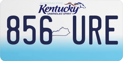 KY license plate 856URE