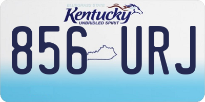 KY license plate 856URJ