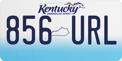 KY license plate 856URL