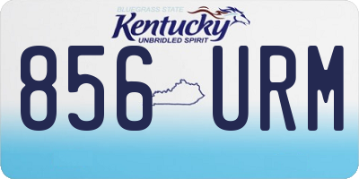 KY license plate 856URM
