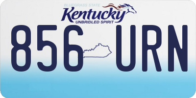 KY license plate 856URN
