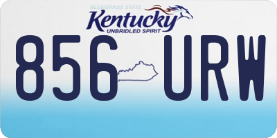 KY license plate 856URW