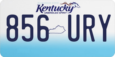 KY license plate 856URY