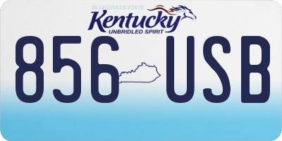 KY license plate 856USB