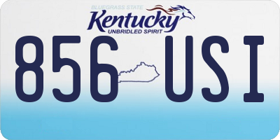 KY license plate 856USI