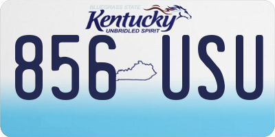KY license plate 856USU