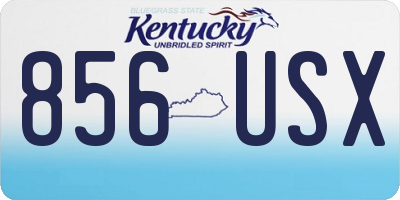 KY license plate 856USX