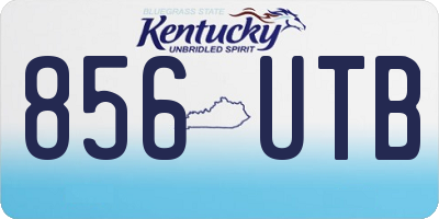 KY license plate 856UTB