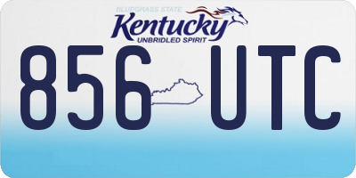 KY license plate 856UTC