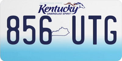 KY license plate 856UTG