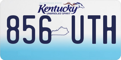 KY license plate 856UTH