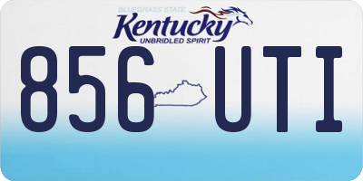 KY license plate 856UTI