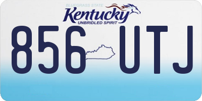 KY license plate 856UTJ