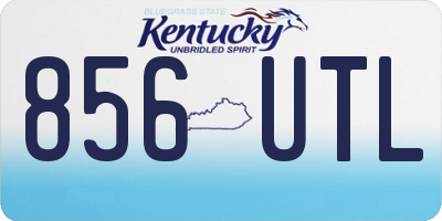 KY license plate 856UTL