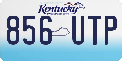 KY license plate 856UTP