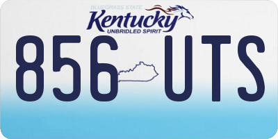KY license plate 856UTS