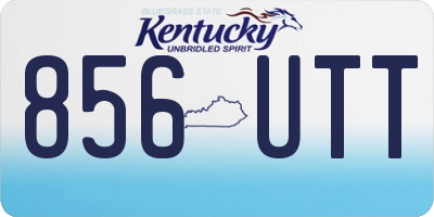 KY license plate 856UTT