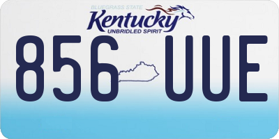 KY license plate 856UUE