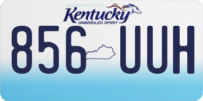 KY license plate 856UUH