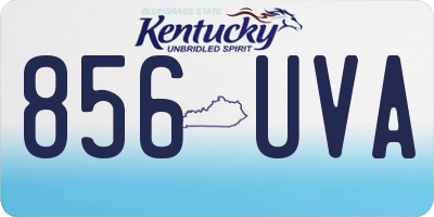 KY license plate 856UVA