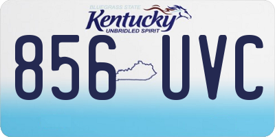 KY license plate 856UVC