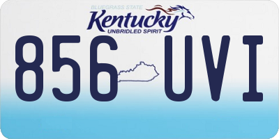 KY license plate 856UVI