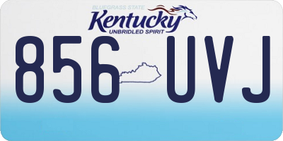 KY license plate 856UVJ