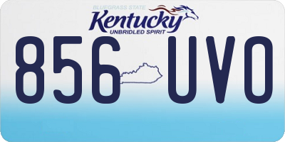 KY license plate 856UVO