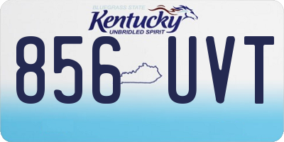 KY license plate 856UVT