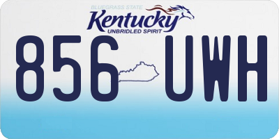 KY license plate 856UWH