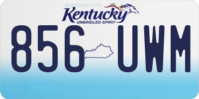 KY license plate 856UWM