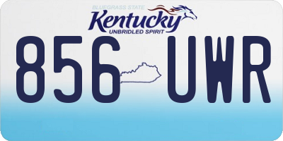 KY license plate 856UWR