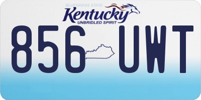 KY license plate 856UWT