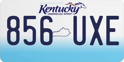 KY license plate 856UXE