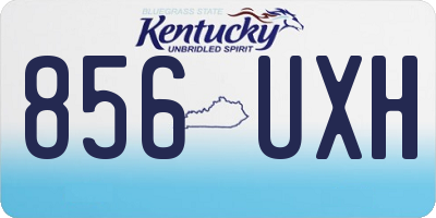KY license plate 856UXH