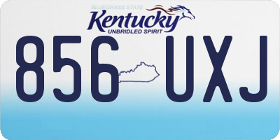 KY license plate 856UXJ