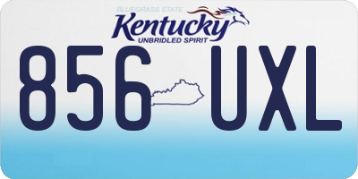 KY license plate 856UXL