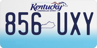 KY license plate 856UXY