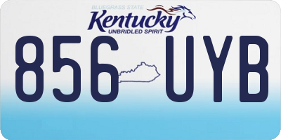 KY license plate 856UYB