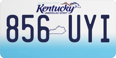 KY license plate 856UYI