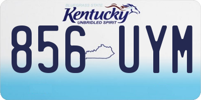 KY license plate 856UYM