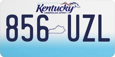 KY license plate 856UZL