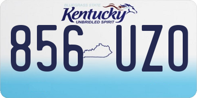 KY license plate 856UZO