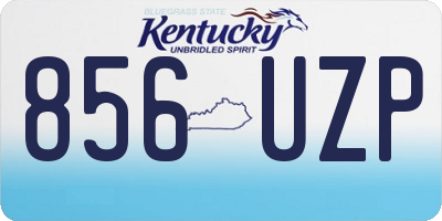 KY license plate 856UZP