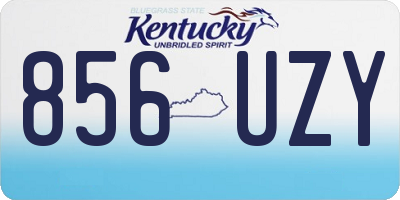 KY license plate 856UZY
