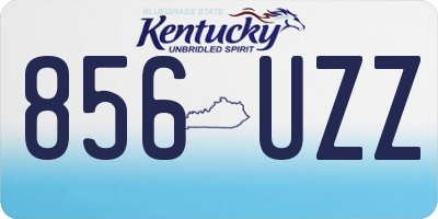 KY license plate 856UZZ