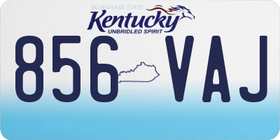 KY license plate 856VAJ