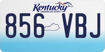 KY license plate 856VBJ